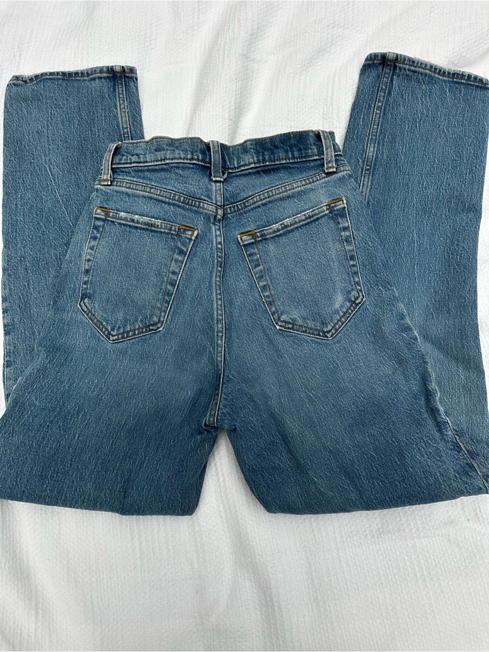 Abercrombie & Fitch Women's Straight-Leg Blue Denim Jeans